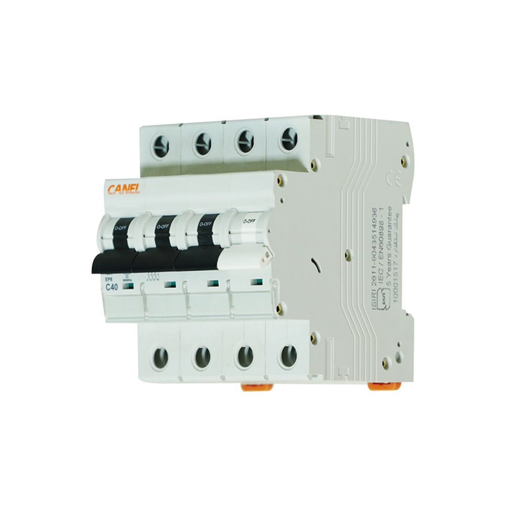 کلید مینیاتوری (3p+1) سه فاز 40 آمپر (canele)  تیپ C (پنج سال گارانتی تعویض)