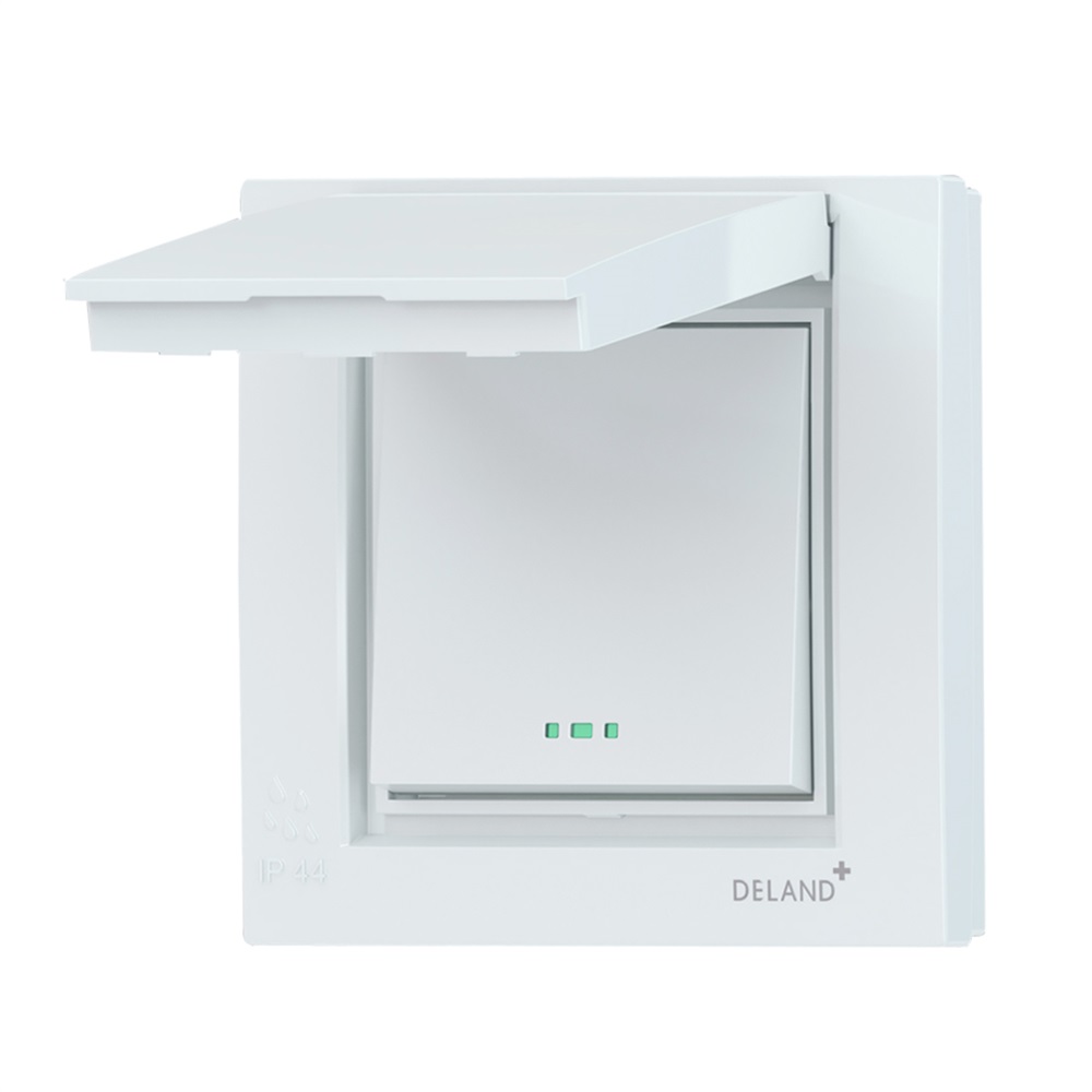 کلید یک پل بارانی توکار آسا سفید(دلند)