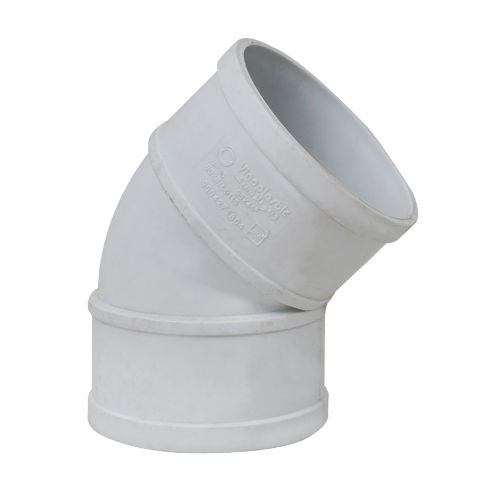 زانو °45*90 پلیکا دوسر کوبل (وینو پلاستیک)