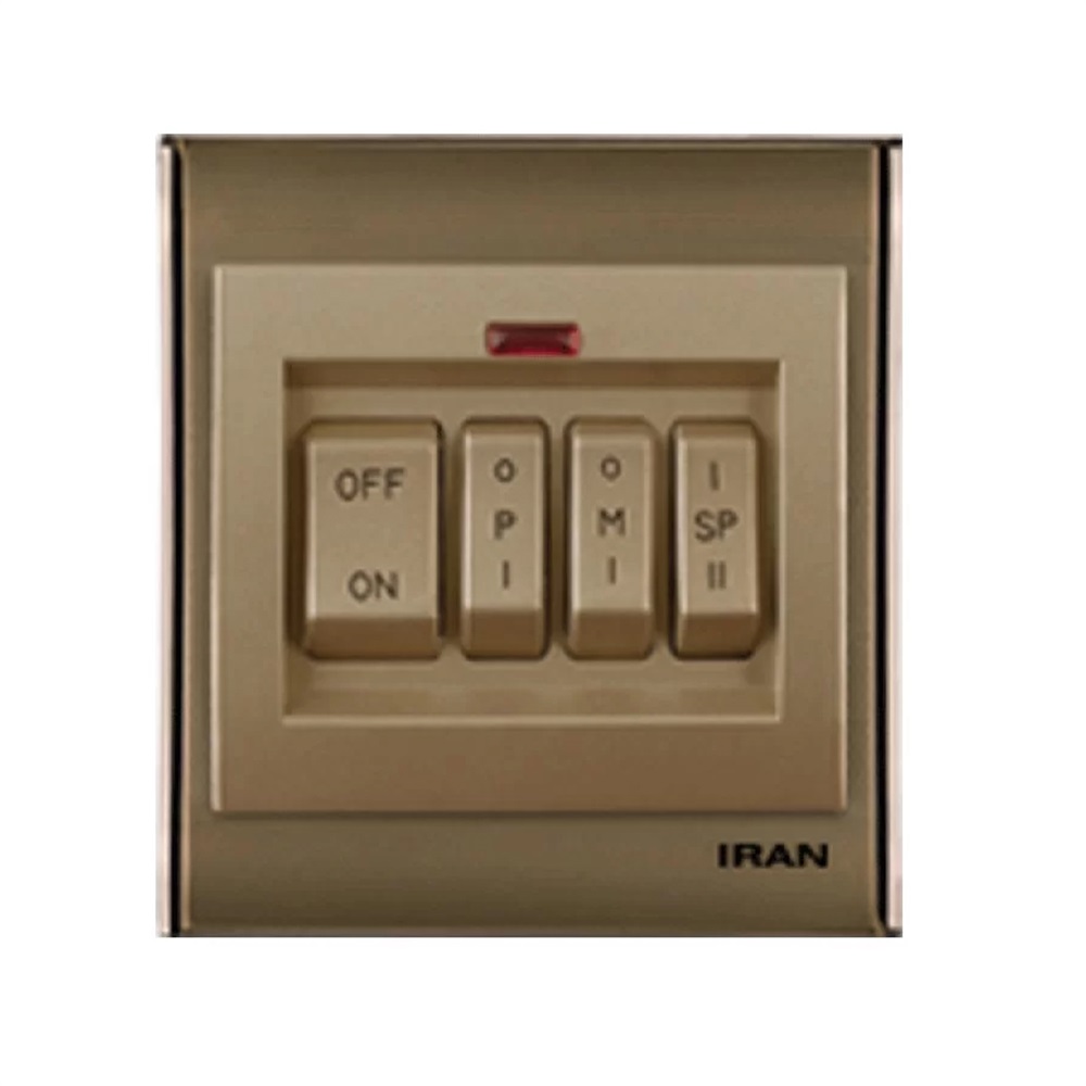 کلیدکولر چهار پل قهوه ای 2008(ایران الکتریک)