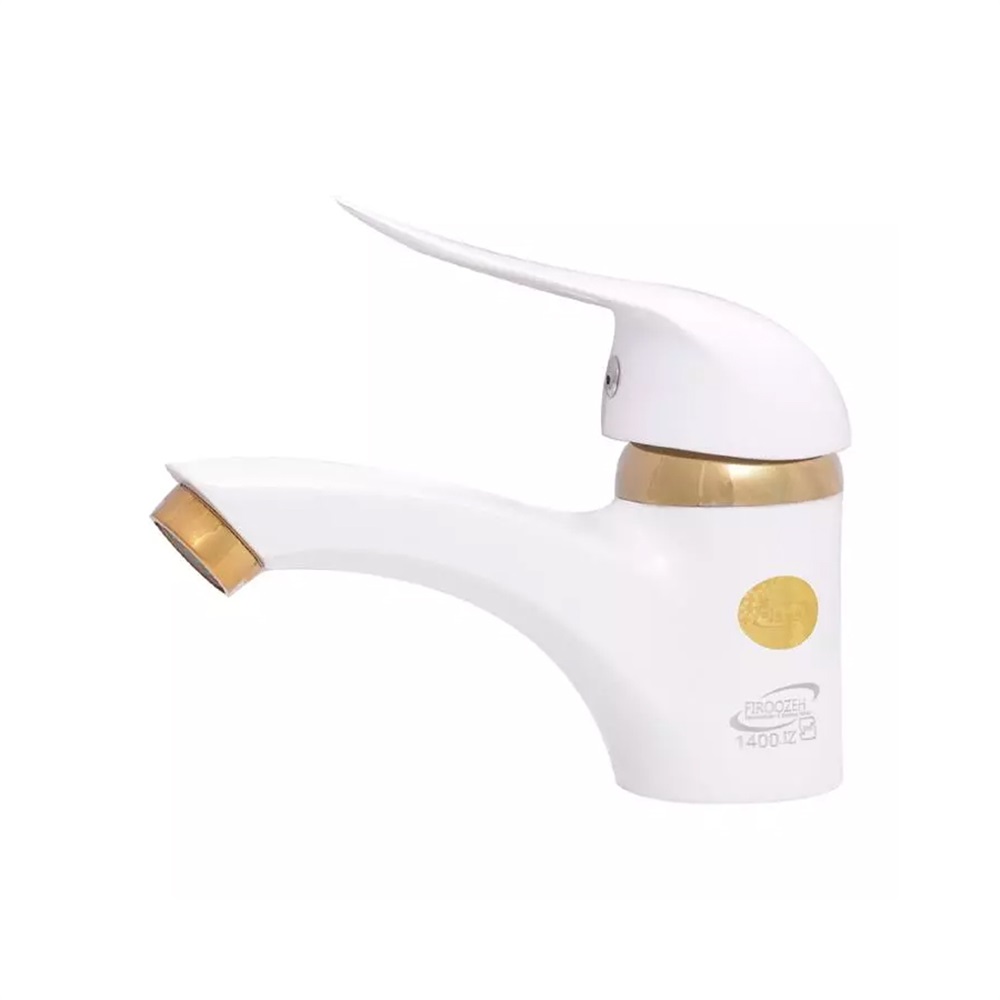 روشویی مهرسان لاله سفید طلایی (فیروزه) - 2