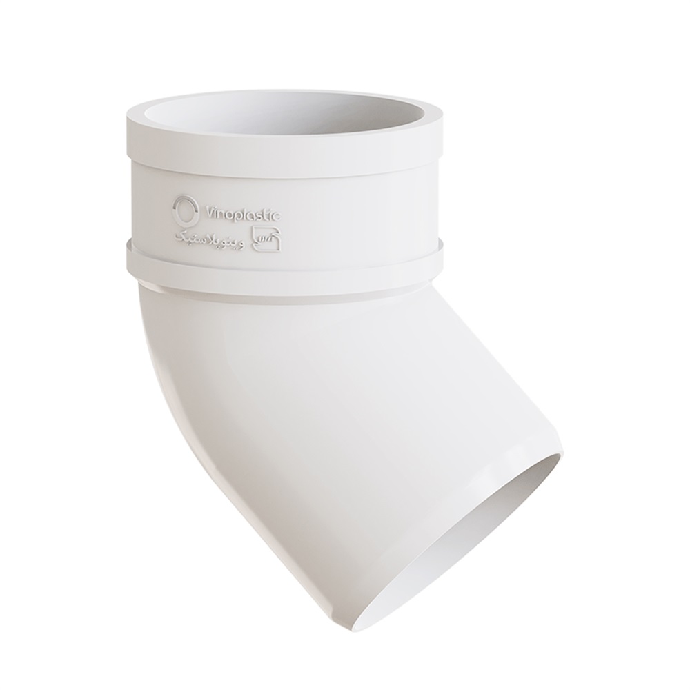 زانو °45*125 پلیکا دوسر کوبل(وینو پلاستیک)