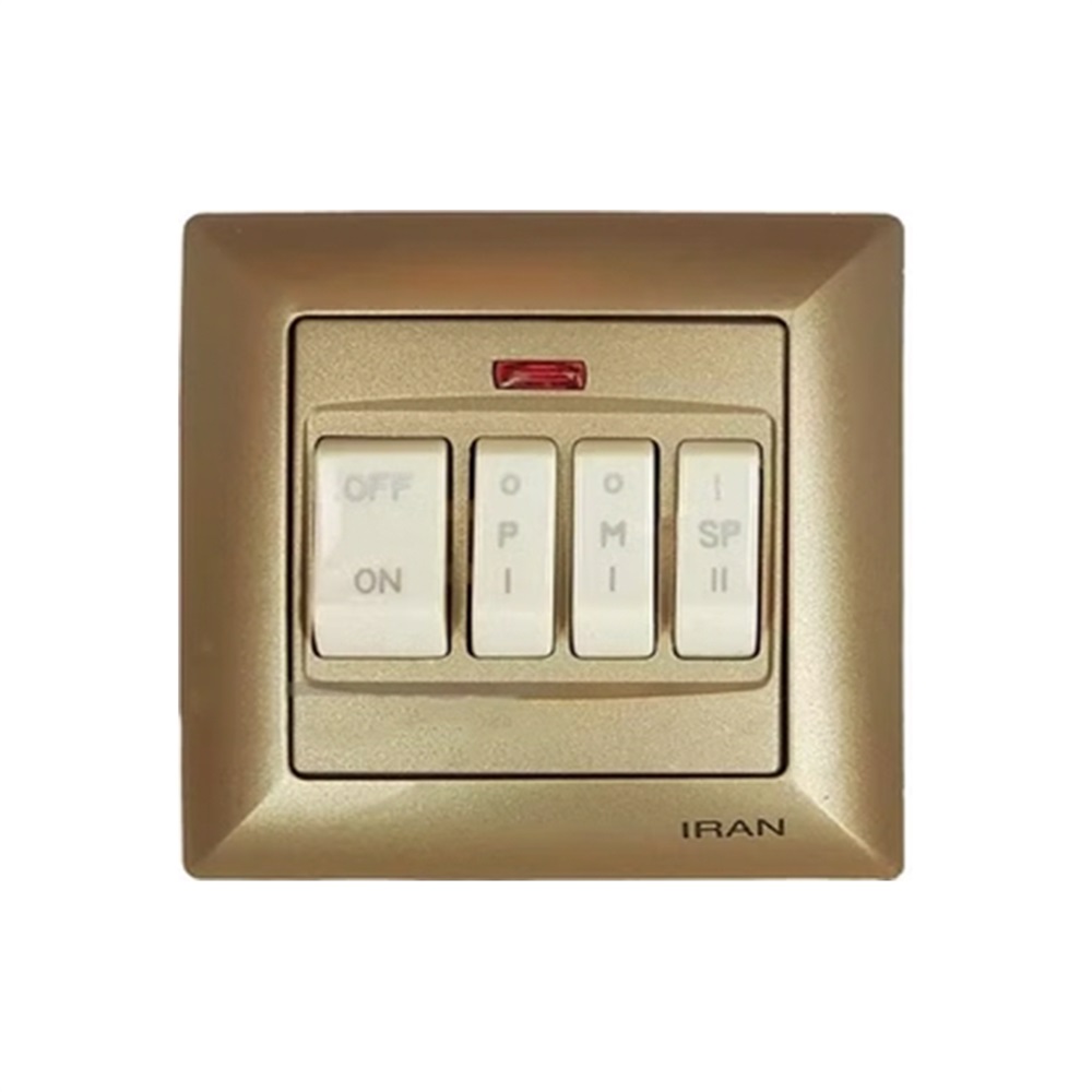 کلید کولر چهار پل الیزه بژ(ایران الکتریک)