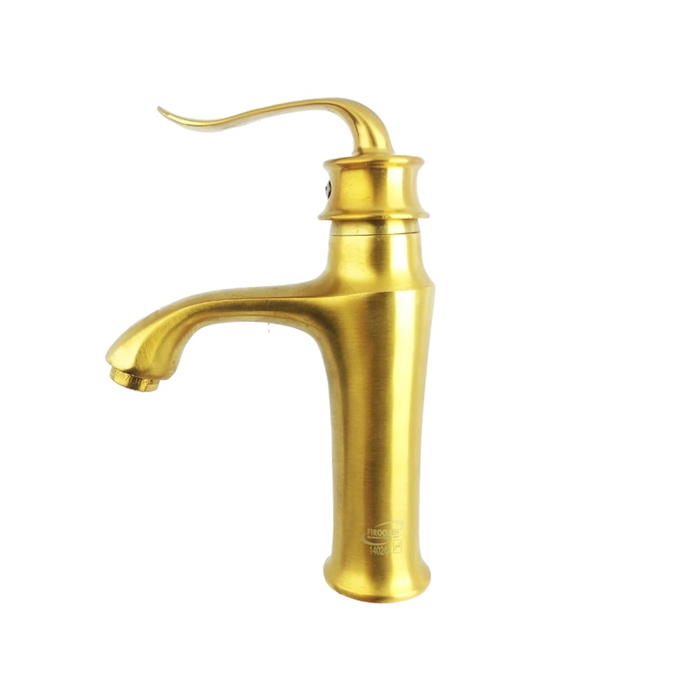 شیر روشویی آیدا طلا مات (فیروزه)