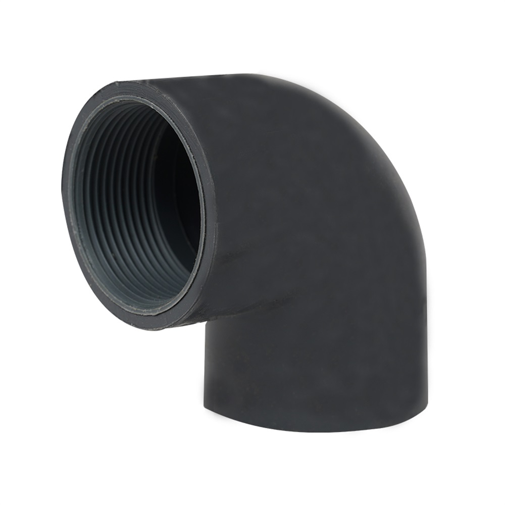 زانو یکسر دنده 50 چسبی PVCU